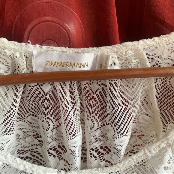 Stunning Zimmerman white creamy lace top - Picture 2 of 6